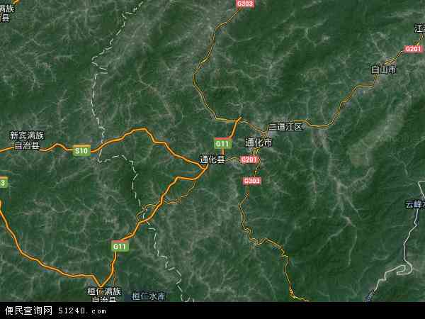 通化县地图 - 通化县高清地图 - 通化县高清航拍地图 - 2021