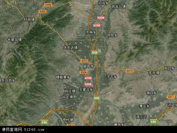 山西省忻州市原平市地图(地图)