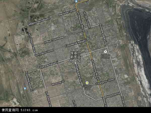 埃基巴斯图兹卫星地图 - 埃基巴斯图兹高清卫星地图 - 埃基巴斯图兹高清航拍地图 - 2024年埃基巴斯图兹高清卫星地图