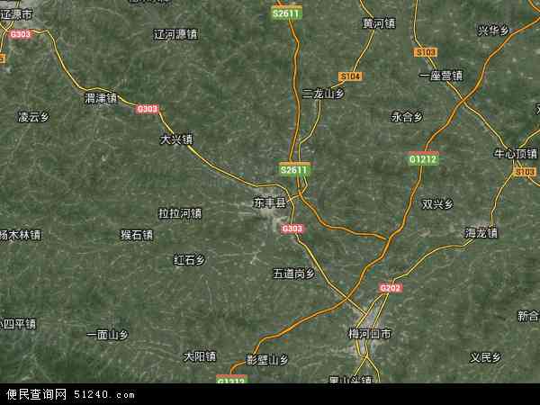 东丰县卫星地图 - 东丰县高清卫星地图 - 东丰县高清航拍地图 - 2024年东丰县高清卫星地图