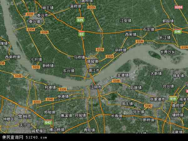 靖江市卫星地图 - 靖江市高清卫星地图 - 靖江市高清航拍地图 - 2024年靖江市高清卫星地图