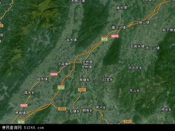广西壮族桂林市全州县地图(地图)