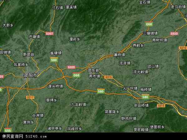 中国湖南省邵东县地图图片
