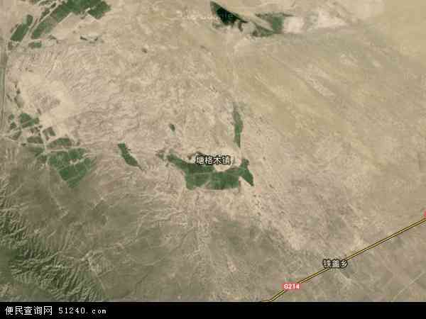 中国青海省海南藏族自治州共和县塘格木镇地图(卫星地图)