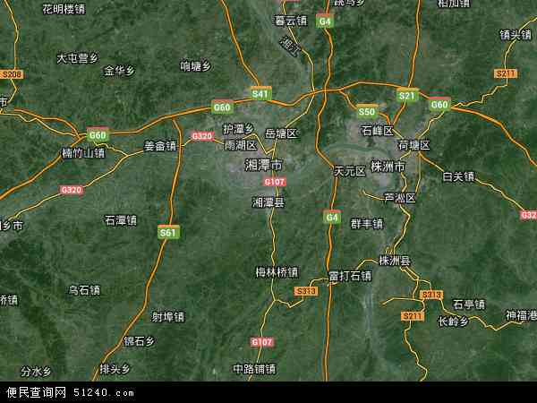 湘潭县卫星地图 - 湘潭县高清卫星地图 - 湘潭县高清航拍地图 - 2024年湘潭县高清卫星地图