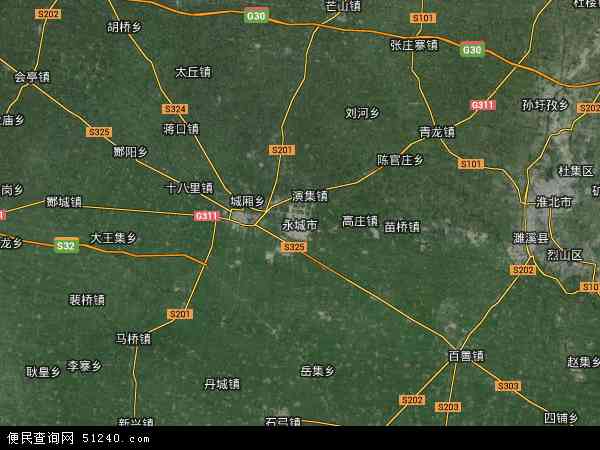 永城市卫星地图 - 永城市高清卫星地图 - 永城市高清航拍地图 - 2024年永城市高清卫星地图