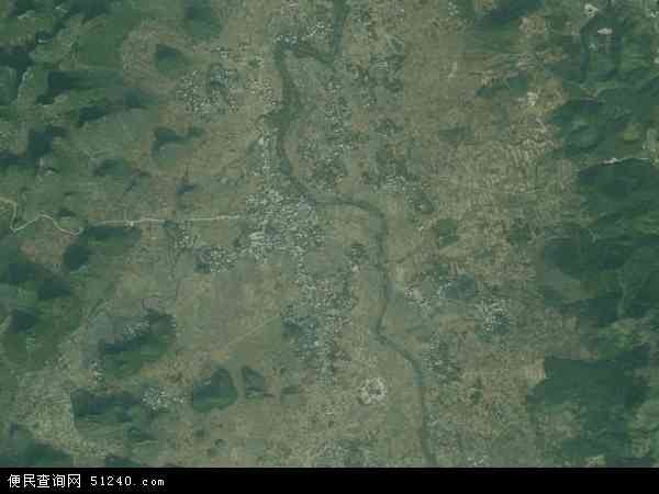 中国广西壮族自治区桂林市平乐县张家镇地图(卫星地图)