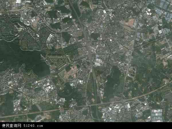 南村镇卫星地图 