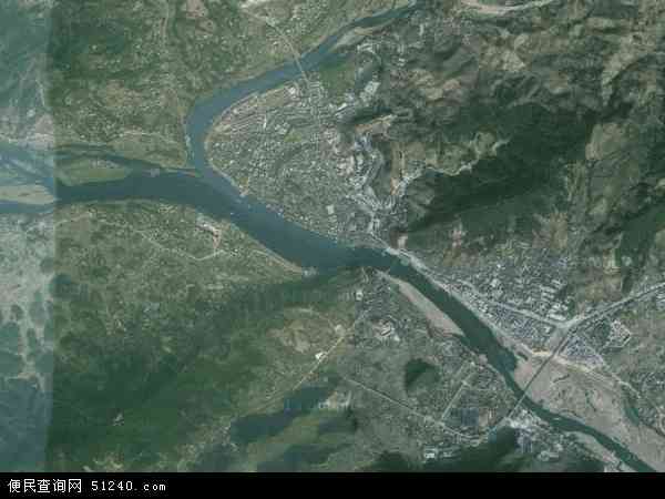 中国广西壮族自治区桂林市平乐县平乐镇地图(卫星地图)