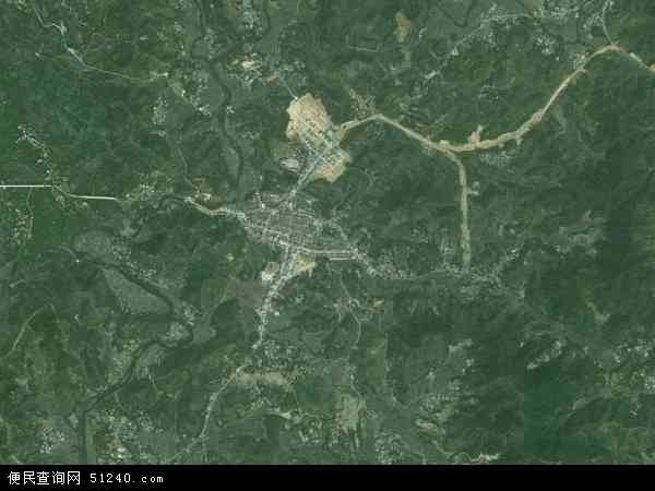 中国广西壮族自治区玉林市北流市六靖镇地图(卫星地图)