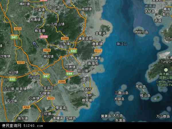 香洲区卫星地图 - 香洲区高清卫星地图 - 香洲区高清航拍地图 - 2024年香洲区高清卫星地图