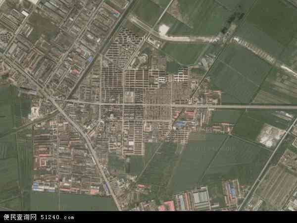 中国天津市静海县大邱庄镇地图(卫星地图)
