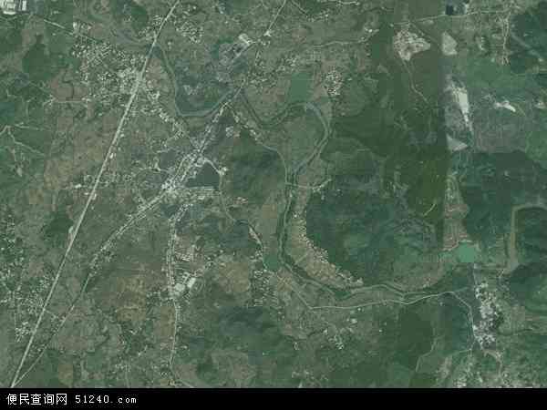 中国广东省清远市英德市青塘镇地图(卫星地图)