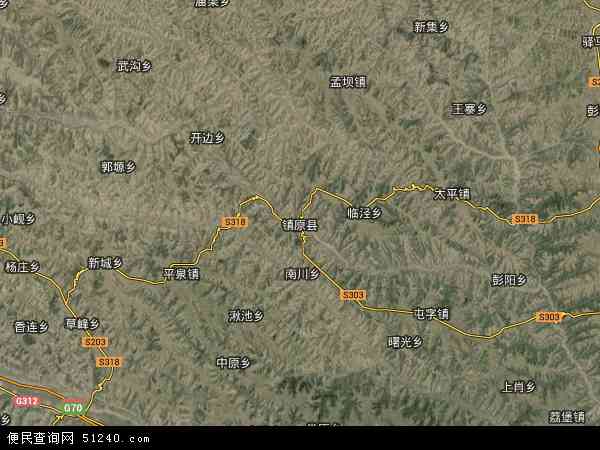 甘肃省镇原县详细地图图片