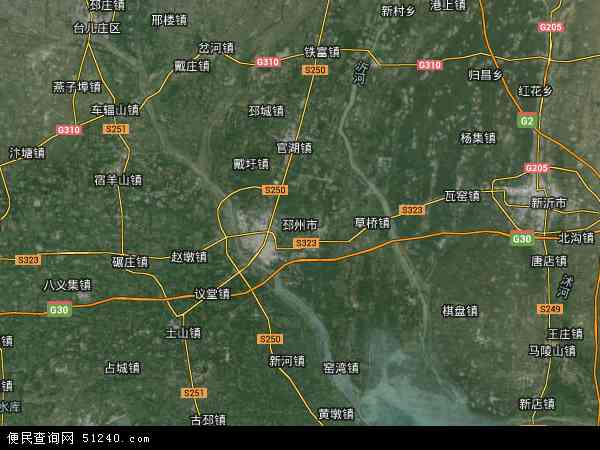 中国江苏省徐州市邳州市张楼农场地图(卫星地图)