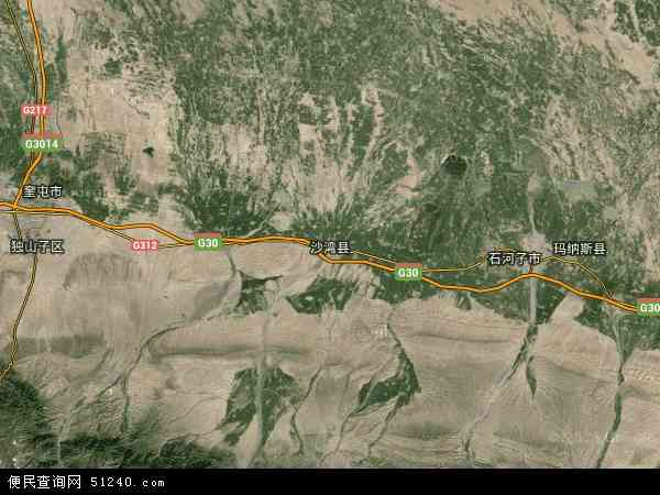 新疆塔城卫星地图图片