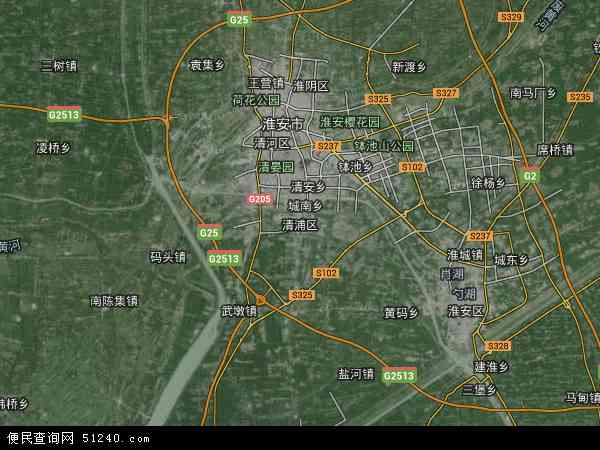 江苏省淮安市清浦区宁连路办事处地图(地图)