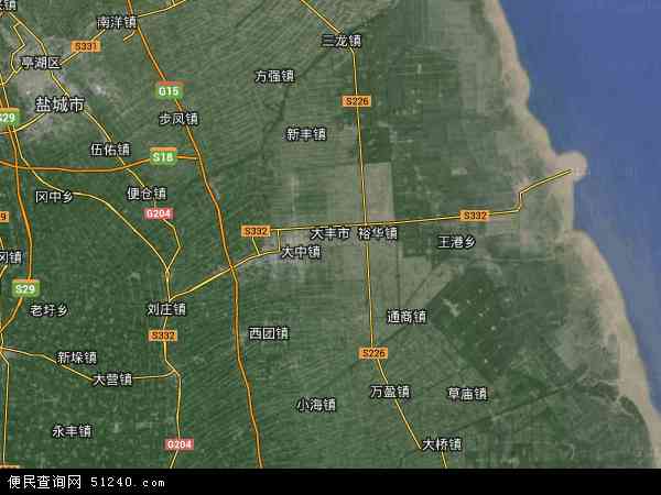 江苏省盐城市大丰市大丰常州高新区地图(地图)