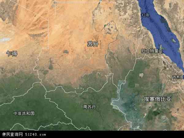 苏丹卫星地图 - 苏丹高清卫星地图 - 苏丹高清航拍地图 - 2022年苏丹高清卫星地图