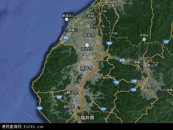 福井卫星地图 - 福井高清卫星地图 - 福井高清航拍地图 - 2024年福井高清卫星地图