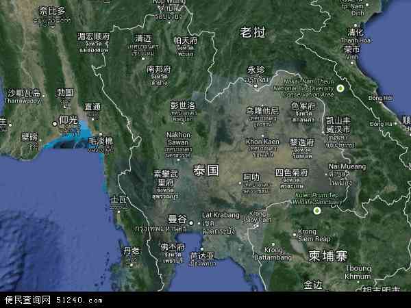 泰国卫星地图 - 泰国高清卫星地图 - 泰国高清航拍地图 - 2022年泰国高清卫星地图