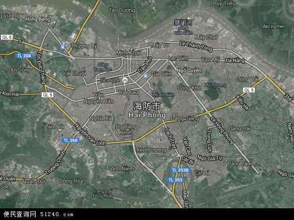 越南老街省卫星地图图片