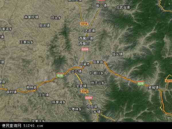 山西省吕梁市离石区地图(地图)