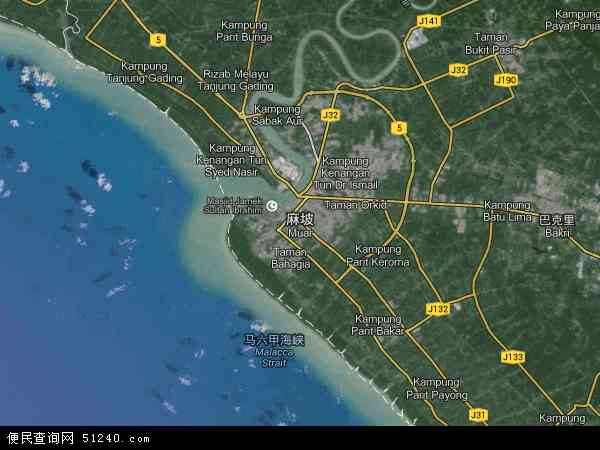 麻坡卫星地图 - 麻坡高清卫星地图 - 麻坡高清航拍地图 - 2024年麻坡高清卫星地图
