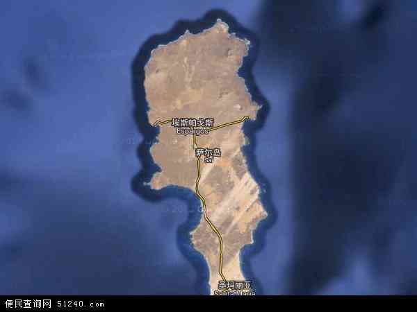萨尔岛卫星地图 - 萨尔岛高清卫星地图 - 萨尔岛高清航拍地图 - 2024年萨尔岛高清卫星地图