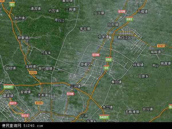 成都东部新区卫星地图图片