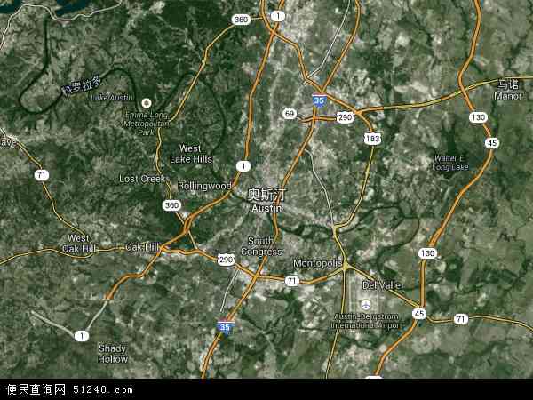 奥斯汀卫星地图 - 奥斯汀高清卫星地图 - 奥斯汀高清航拍地图 - 2024年奥斯汀高清卫星地图