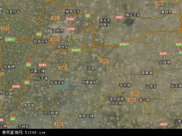 沧州地图卫星高清版本图片