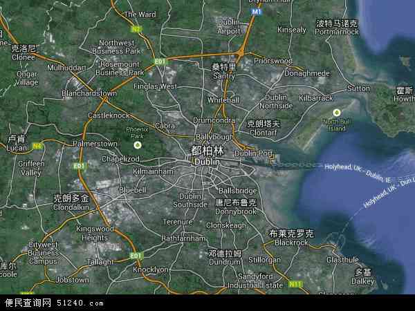 都柏林卫星地图 - 都柏林高清卫星地图 - 都柏林高清航拍地图 - 2024年都柏林高清卫星地图