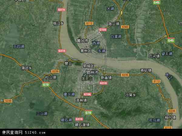 鄂城区卫星地图 - 鄂城区高清卫星地图 - 鄂城区高清航拍地图 - 2024年鄂城区高清卫星地图