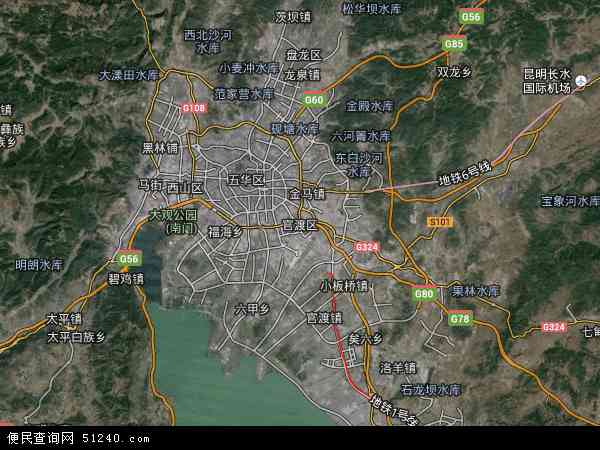 云南省昆明市官渡区地图(地图)