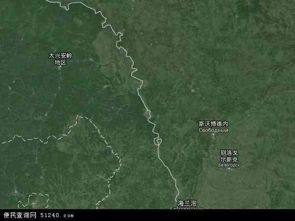 呼玛县卫星地图 - 呼玛县高清卫星地图 - 呼玛县高清航拍地图 - 2024年呼玛县高清卫星地图
