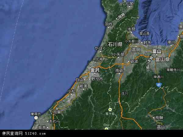 石川卫星地图 - 石川高清卫星地图 - 石川高清航拍地图 - 2024年石川高清卫星地图