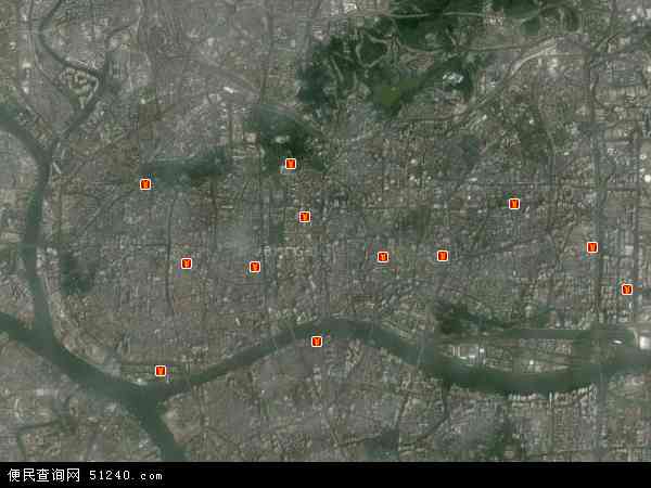 广州实景地图卫星地图图片