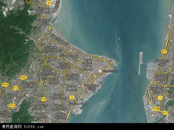 槟城卫星地图 - 槟城高清卫星地图 - 槟城高清航拍地图 - 2024年槟城高清卫星地图