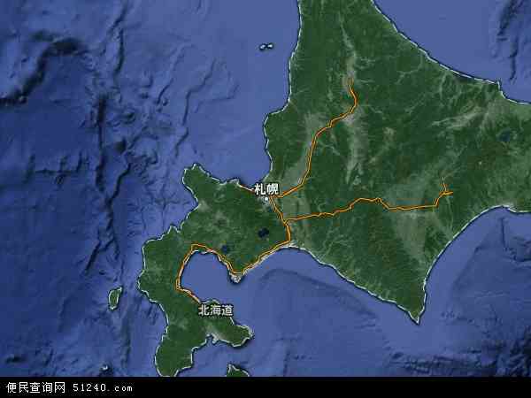 北海道卫星地图 - 北海道高清卫星地图 - 北海道高清航拍地图 - 2024年北海道高清卫星地图