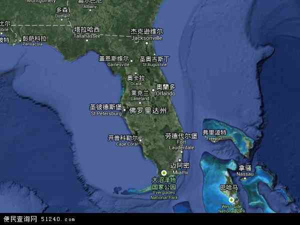佛罗里达卫星地图 - 佛罗里达高清卫星地图 - 佛罗里达高清航拍地图 - 2024年佛罗里达高清卫星地图