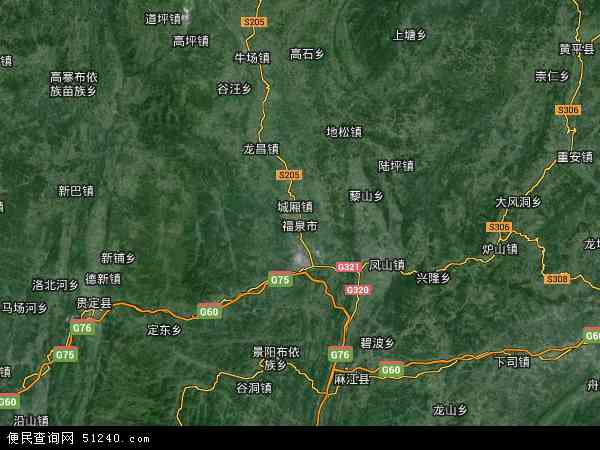 福泉乡镇地图图片