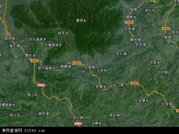 古蔺县卫星地图高清版图片
