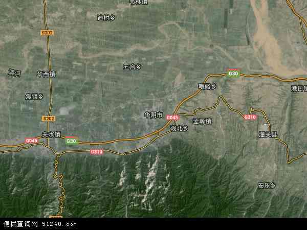 华阴市卫星地图 - 华阴市高清卫星地图 - 华阴市高清航拍地图 - 2024年华阴市高清卫星地图