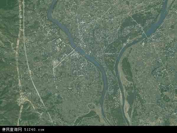 中国广西壮族自治区贺州市八步区贺街镇地图(卫星地图)