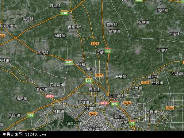 惠山区卫星地图 - 惠山区高清卫星地图 - 惠山区高清航拍地图 - 2024年惠山区高清卫星地图
