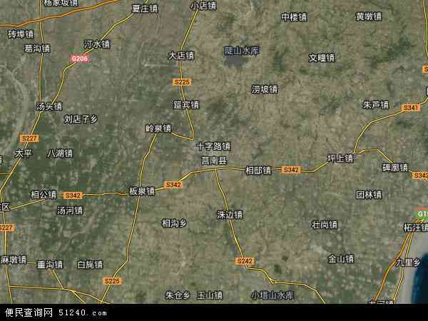 中国山东省临沂市莒南县地图(卫星地图)