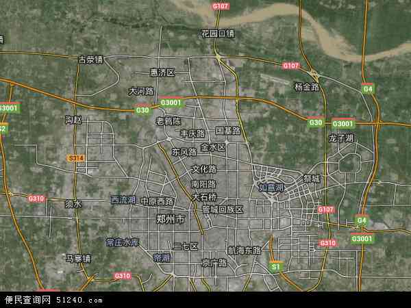 郑州市金水区道路地图图片