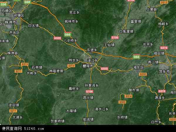 醴陵市地理位置图片