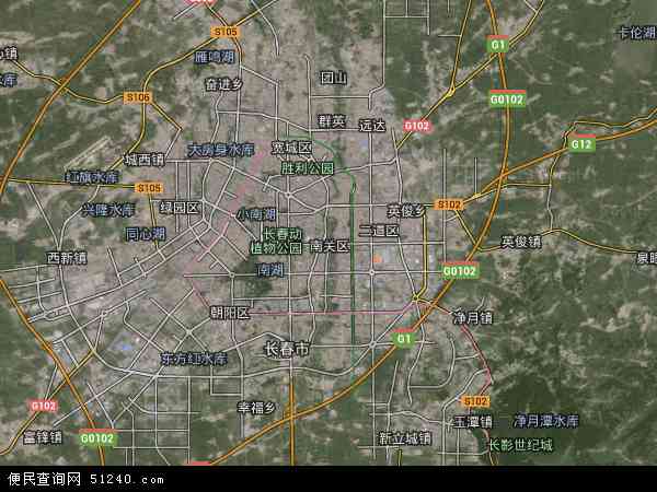 长春市南关区范围地图图片